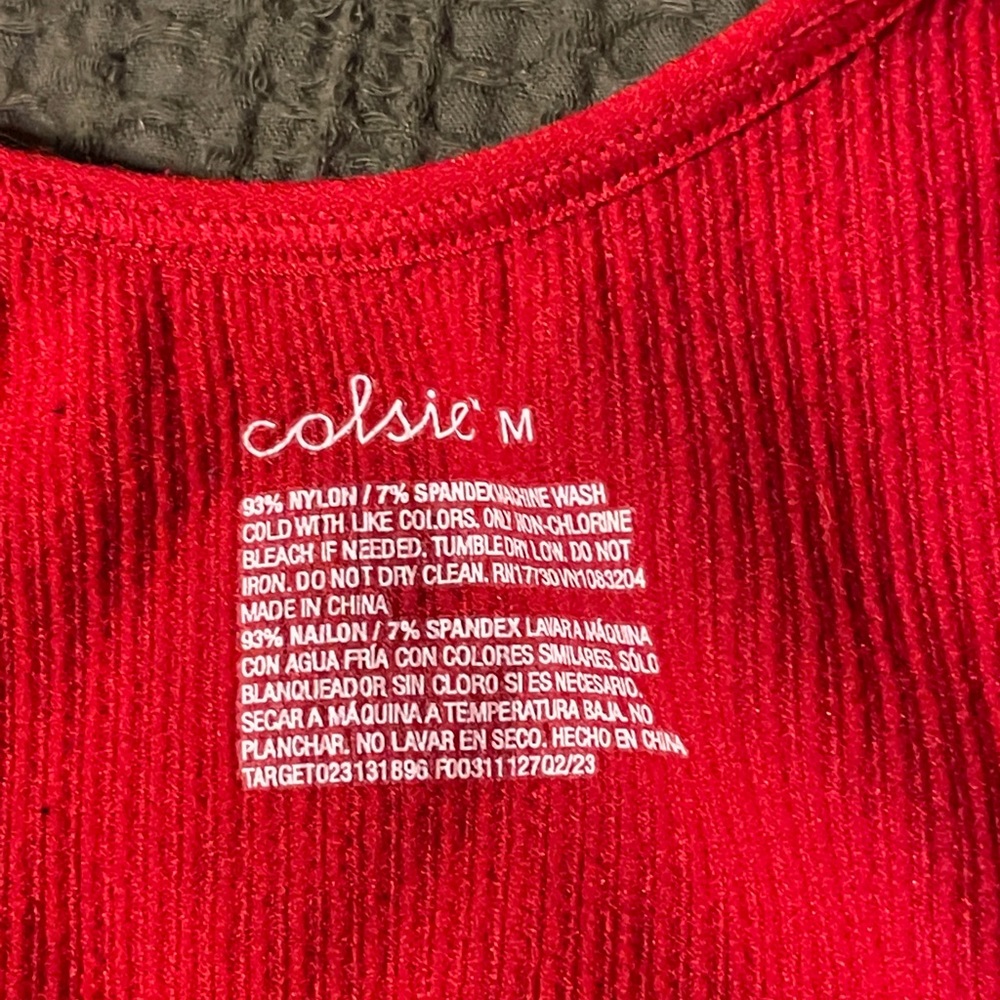 Colsie Women's Red Body Suit
